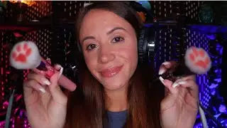 ASMR / Relaxing Ear To Ear Whispers For Sleep (w/ mic brushing)