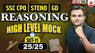 Reasoning for SSC Exams: CPO, Steno, and GD | REASONING by Akash Sir 
