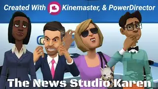 The News Studio Karen #Paul #Karen #plotagonunites #plotagon #kinemaster #plotagonunites