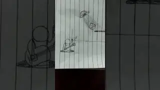 Harmanem baba, Viral Alien Turkish Song | Two Paper Flipbook | Meme Song