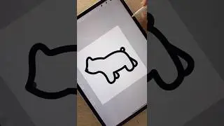 How to draw a cute little polar bear🥹🐻‍❄️ #art #draw #drawing #digitalart #drawingtutorial