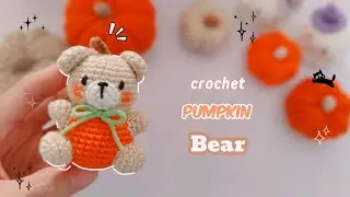 Crochet Pumpkin Bear 🐻🎃  P2 #halloween #pumpkin #bear #avocadohandmade