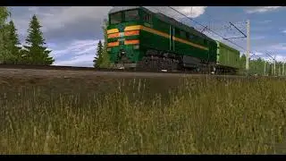 2ТЭ116-1635 с весоповерочным вагоном следует в Trainz Simulator Android