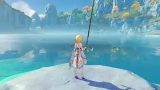 F2P Primogems Genshin Impact event Lunar Realm Fishing: Lean mean fishing machine