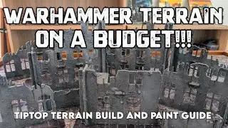 Budget MDF Tournament Terrain for Warhammer 40K! TipTop Terrain build and paint guide
