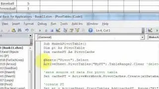 Lesson 31.1 Make A Pivot Table
