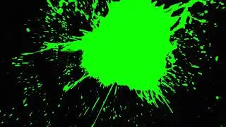 Paint Splash green screen effect !