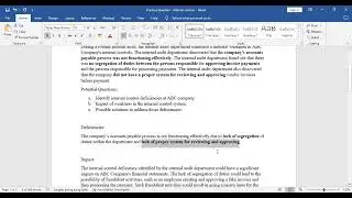 HKICPA/ACCA - Practice Question on Internal Controls