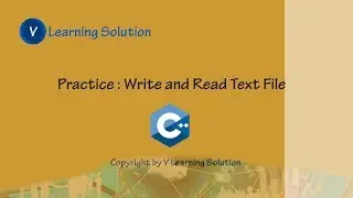 Write and Read Text File with C++