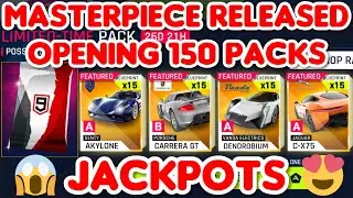 Asphalt 9 - Opening 150 Packs of MASTERPIECE RELEASED | Check Drop Rates 👍