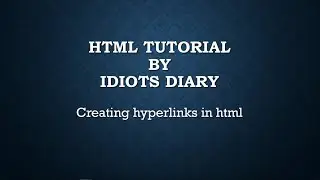 HTML tutorial for beginners #10 | Links in html