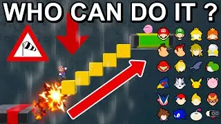 Who Can Climb Up The EXPLOSIVE Stairs ? - Super Smash Bros. Ultimate