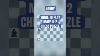 Can you solve this Chess Puzzle | White to Play Mate in Two #chess #checkmate #chesstactics