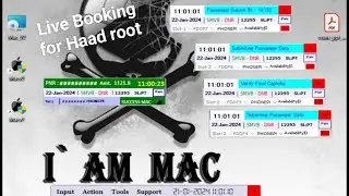 👉MAC_V2👹 Live Booking {SMVB To DNR} For Haad Root Booking #tatkal #nexus #software #tatkal_softwere