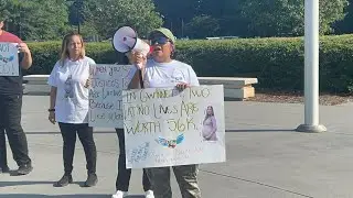 Gwinnett County family protests alleged killer’s bond release