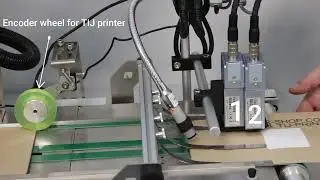 LAB510SII Etikettierer mit TIJ Drucker mit 2 Druckköpfen, TIJ Druck auf Tüten, ADR SOL II Drucker