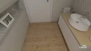 CASA39 Gres porcellanato effetto legno Ragno Woodtale/Marazzi Lume + Simas Vignoni + Zucchetti On