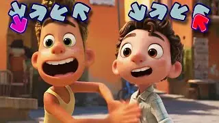 Pixar's Luca 2021 Friday Night Funkin - Luca VS Alberto in Fnf