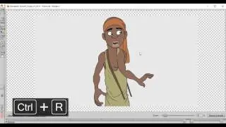 Tutorial Anime Studio pro 11 - "Animar 10 segundos" - Rotoscopiar una animación - Parte 8