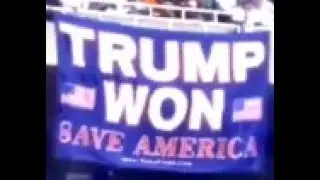 Crowd Goes Nuts When TRUMP Flag Is Unfurled at Stadium