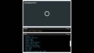 HTML | CSS | Loader Animation | Interactive Component | UI design | 