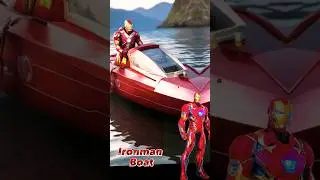 Supercharged Superhero Vessels!Super hero Boats! Avengers Boat#avengers#shorts#boat#marvel