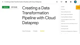 Creating a Data Transformation Pipeline with Cloud Dataprep