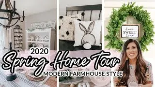 SPRING HOME TOUR 2020 | MODERN FARMHOUSE STYLE SPRING DECOR TOUR | SPRING & EASTER DECORATING IDEAS