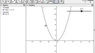Basic Introduction into using a Slider in GeoGebra
