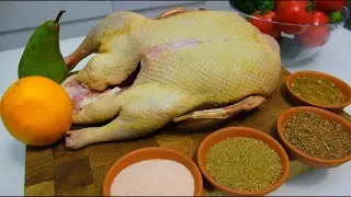 Запечённая Утка с апельсином и грушей...