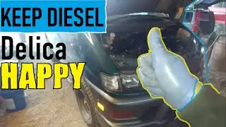 MITSUBISHI DELICA L400 HOW TO REPLACE AIR FILTER and Why you should check it. #delica #pistonshack