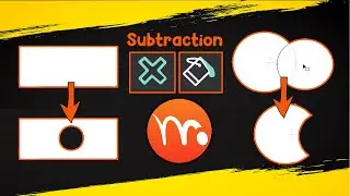 Subtract a shape | Paint Bucket & Delete Shape tool | Moho 13.5 tutorial