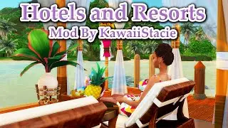 The Sims 4 Mod Review Hotels and Resorts \\ REQUIRES BG and Vintage Glamour