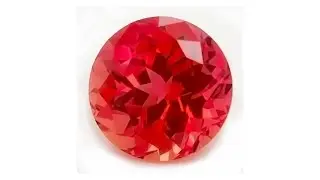 Lab-Grown Round Padparadscha by Chatham Created Gems