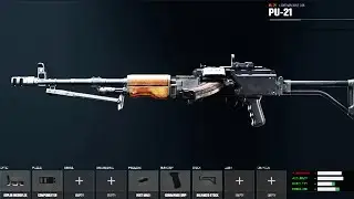 PU-21 LMG ALL WEAPON ATTACHMENTS - BO6 PU-21 Showcase, Loadout Weapon Workshop