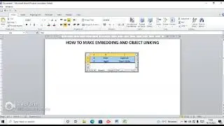 HOW TO MAKE EMBEDDING & OBJECT LINKING