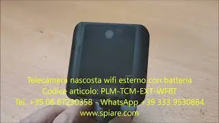 Telecamera nascosta wifi esterno con batteria