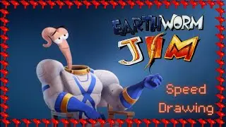 Speed Drawing | Earthworm Jim