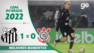 SANTOS 1 X 0 CORINTHIANS | MELHORES MOMENTOS | OITAVAS DE FINAL COPA DO BRASIL 2022 | ge.globo