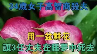 34歲女子高智商殺夫，用一盆鮮花，讓3任丈夫在睡夢中死去 #真實案件 #刑事案件 #罪案揭秘