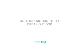 Support | Break out box overview | Phase One