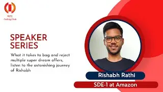 How to bag multiple super-dream job offers  | Placement journey | AMAZON SDE  |  SPEAKER SERIES