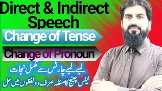 Reported speech | Verb Tense Changes | Direct and Indirect Speech in English | Change of Pronoun