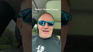 Today’s Yankee Lineup #nyy #yankees #mlb #youtubeshorts