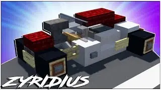 Minecraft Vehicle Tutorial - HotRod Roadster - 2 in 1 Build (NEW)