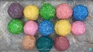 Dry soap balls/asmr/relaxing video/сухие шарики из мыла/асмр резка/Релакс/хруст мыла
