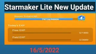 Starmaker lite new update |starmaker update in room exp|Starmaker update |starmaker video