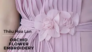 DIY Làm Hoa Lan Từ Vải I Orchid Flower I Brooch Pins I Thêu Hoa Lên Áo I NhanDo Handmade
