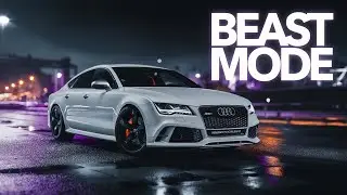 Audi RS7 on the road,