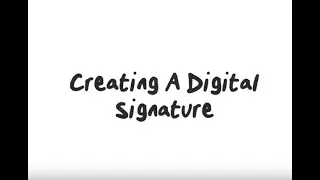 Inserting A Digital Signature Into A Letter